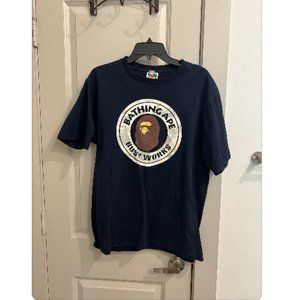 Navy Bape T Shirt- L